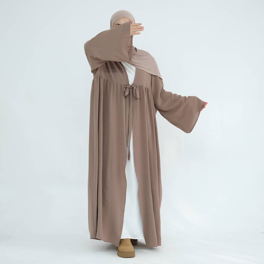 Get trendy with Polly Duster - Taupe - Cardigan available at Voilee NY. Grab yours for $44.90 today!