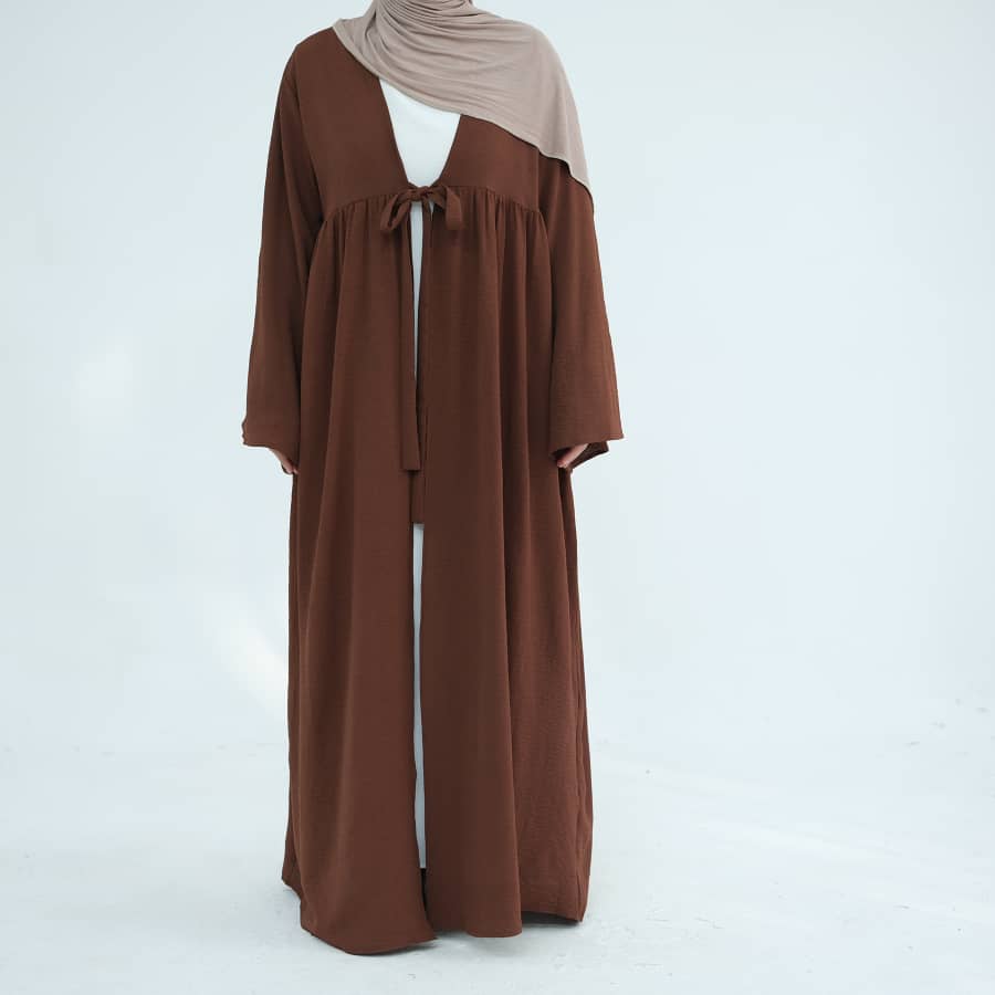 Get trendy with Polly Duster - Brown - Cardigan available at Voilee NY. Grab yours for $44.90 today!