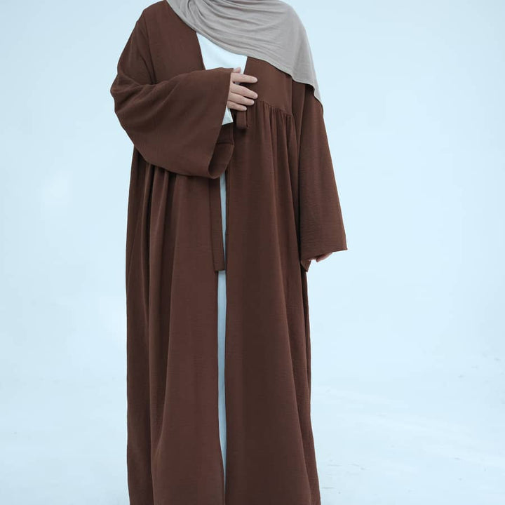 Get trendy with Polly Duster - Brown - Cardigan available at Voilee NY. Grab yours for $44.90 today!