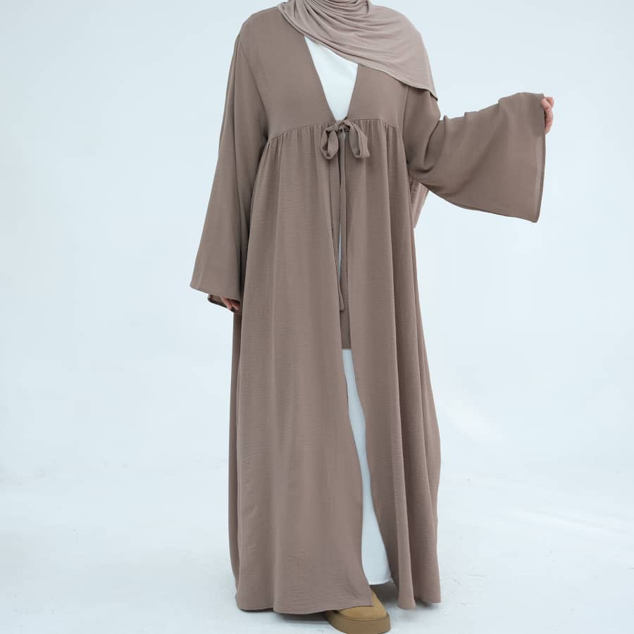 Get trendy with Polly Duster - Taupe - Cardigan available at Voilee NY. Grab yours for $44.90 today!