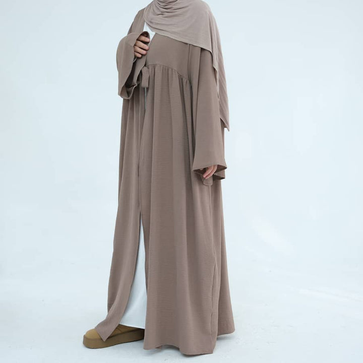 Get trendy with Polly Duster - Taupe - Cardigan available at Voilee NY. Grab yours for $44.90 today!