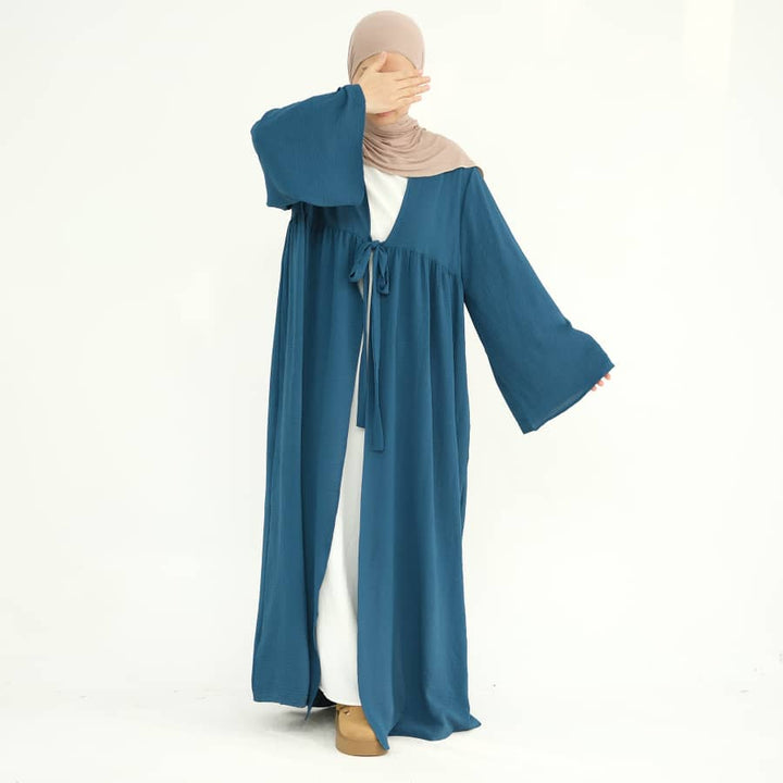 Get trendy with Polly Duster - Teal - Cardigan available at Voilee NY. Grab yours for $44.90 today!