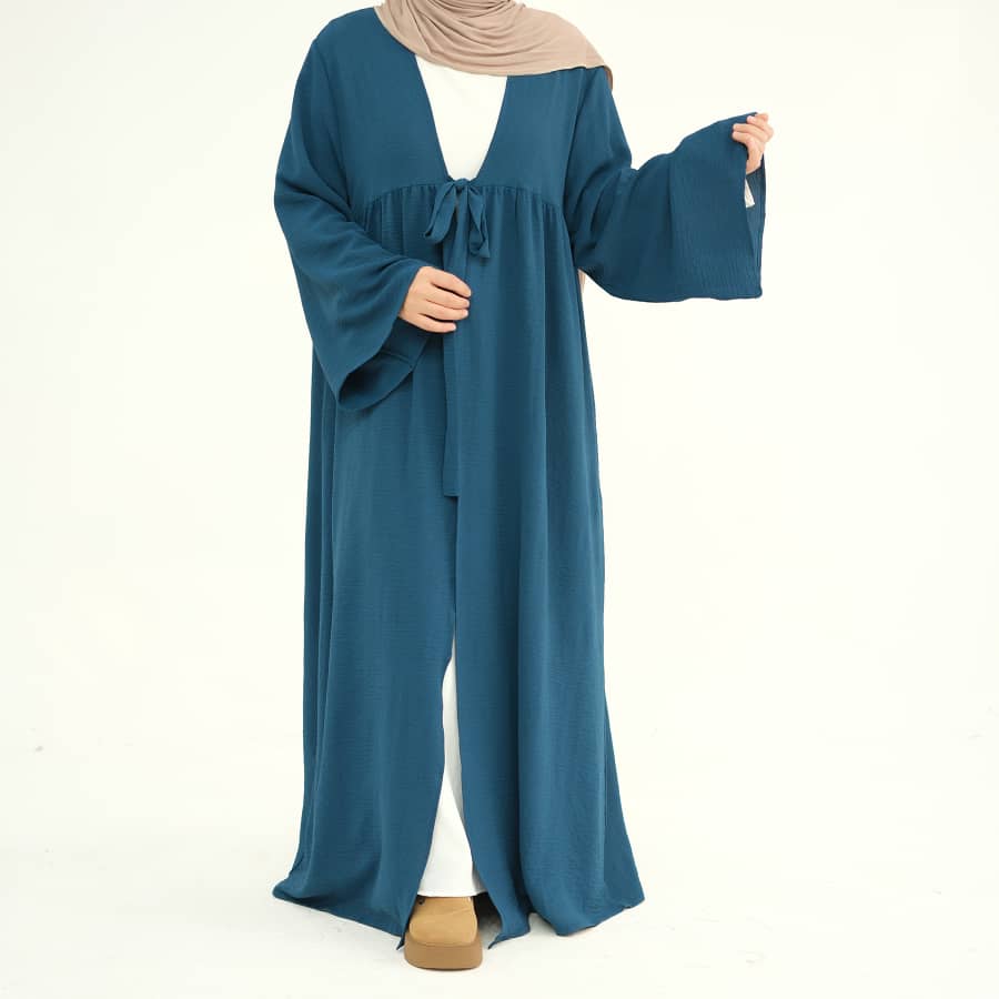 Get trendy with Polly Duster - Teal - Cardigan available at Voilee NY. Grab yours for $44.90 today!