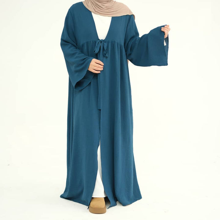 Get trendy with Polly Duster - Teal - Cardigan available at Voilee NY. Grab yours for $44.90 today!