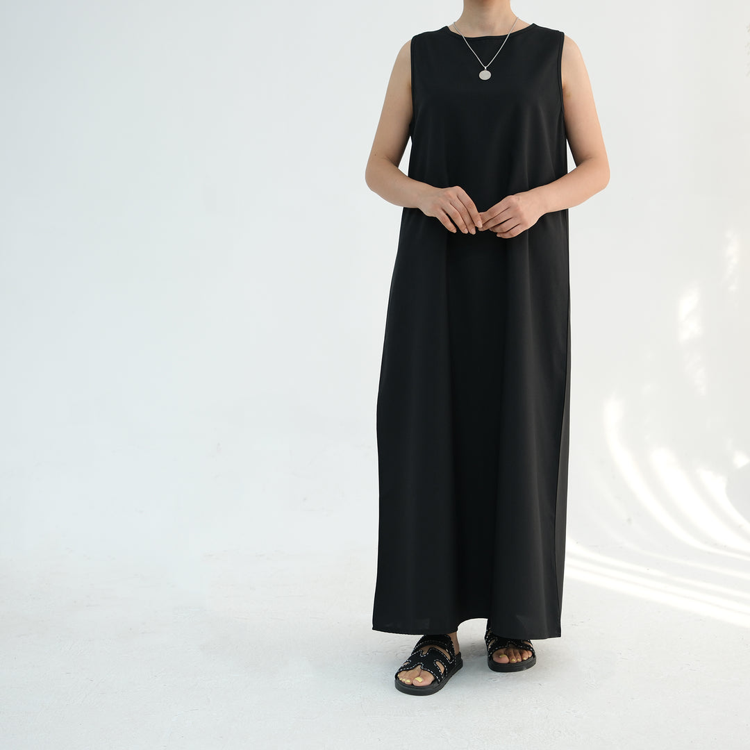 Get trendy with Shiya Textured Abaya Set - Black -  available at Voilee NY. Grab yours for $79.90 today!