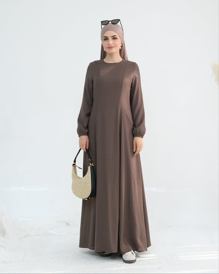 Get trendy with Isabella Maxi Dress - Brown - Dresses available at Voilee NY. Grab yours for $59.90 today!