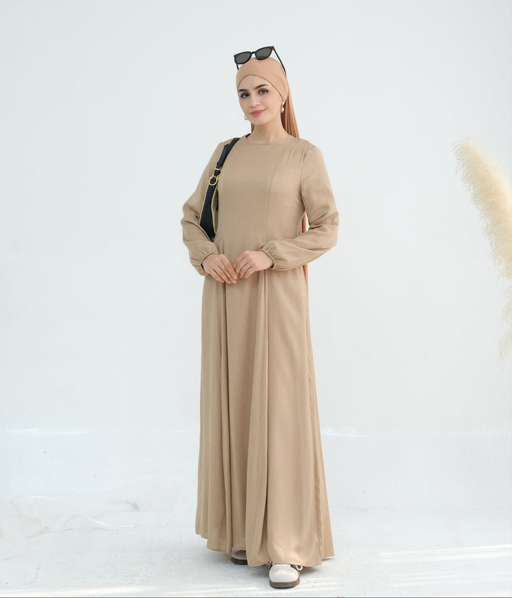 Get trendy with Isabella Maxi Dress - Camel - Dresses available at Voilee NY. Grab yours for $59.90 today!