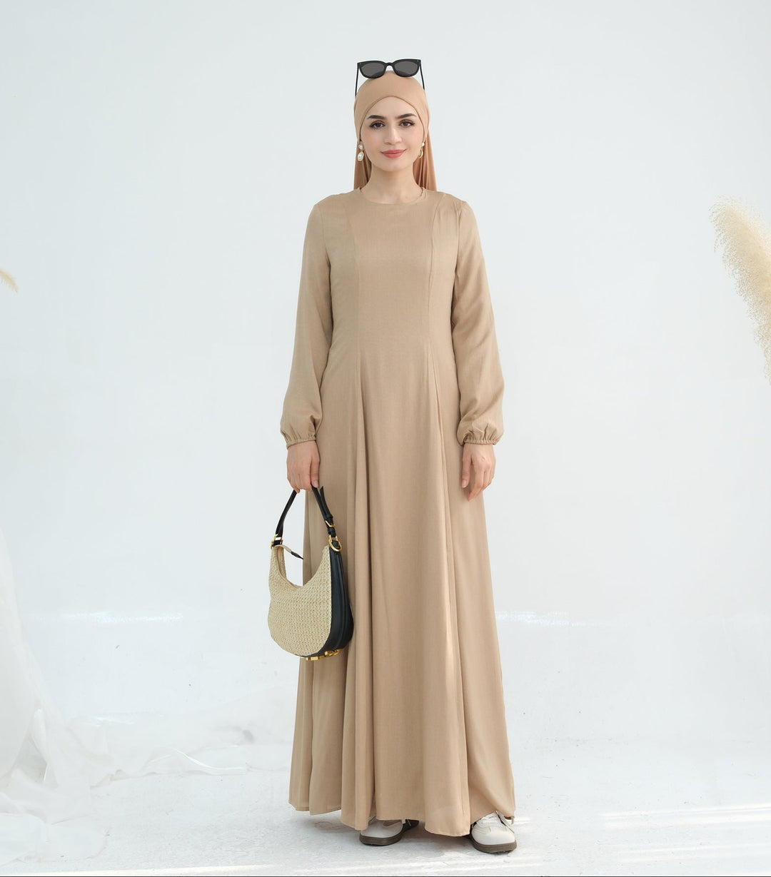 Get trendy with Isabella Maxi Dress - Camel - Dresses available at Voilee NY. Grab yours for $59.90 today!