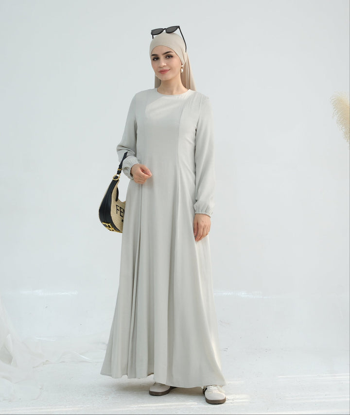 Get trendy with Isabella Maxi Dress - Dove Gray - Dresses available at Voilee NY. Grab yours for $59.90 today!