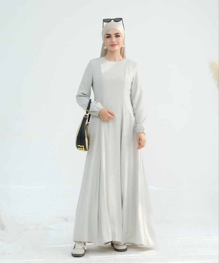 Get trendy with Isabella Maxi Dress - Dove Gray - Dresses available at Voilee NY. Grab yours for $59.90 today!