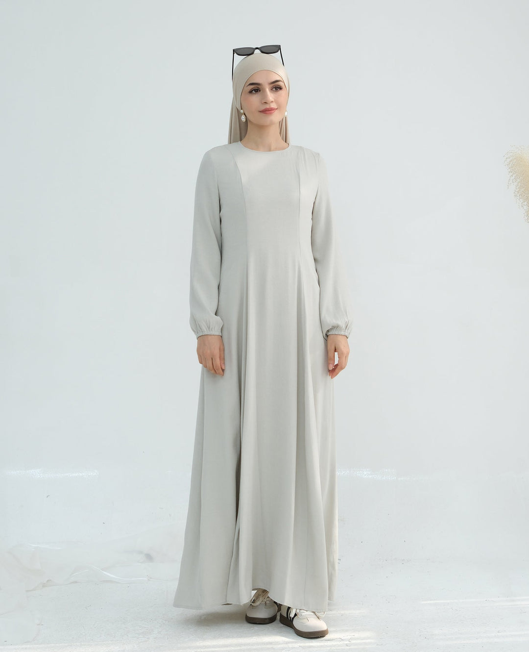 Get trendy with Isabella Maxi Dress - Dove Gray - Dresses available at Voilee NY. Grab yours for $59.90 today!