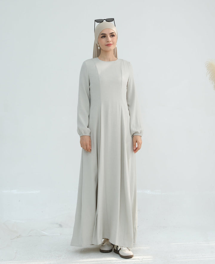 Get trendy with Isabella Maxi Dress - Dove Gray - Dresses available at Voilee NY. Grab yours for $59.90 today!