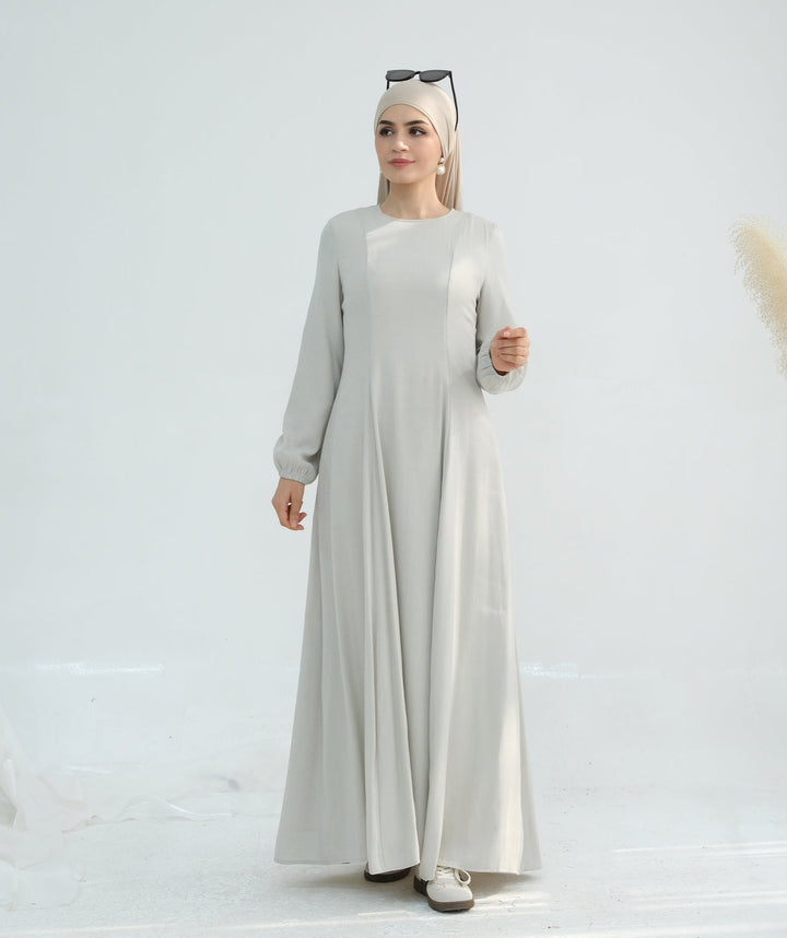 Get trendy with Isabella Maxi Dress - Dove Gray - Dresses available at Voilee NY. Grab yours for $59.90 today!