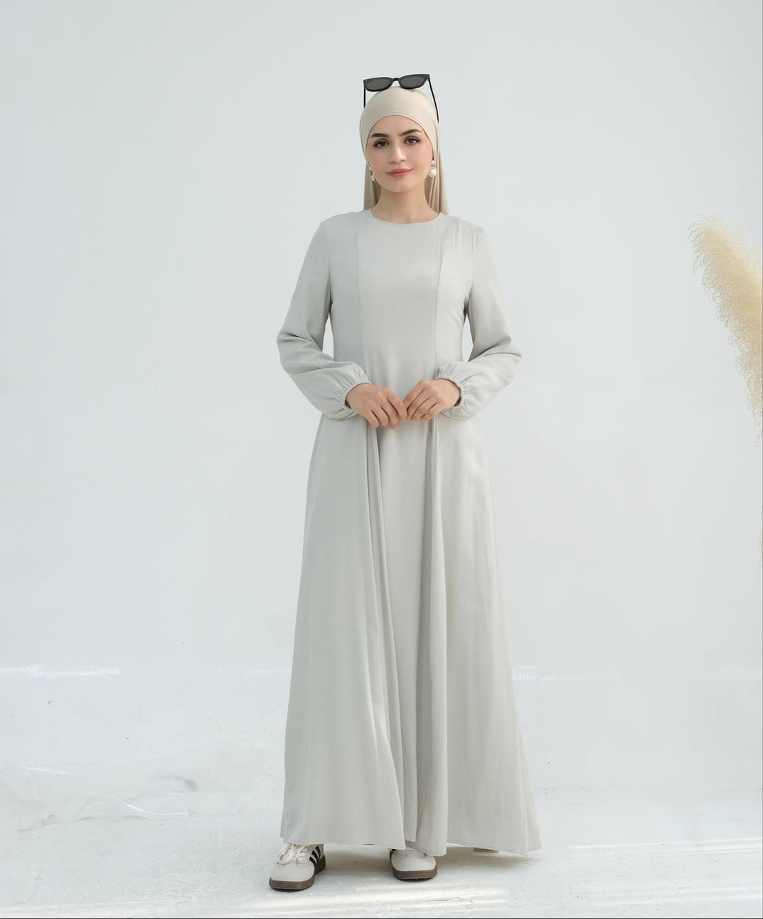 Get trendy with Isabella Maxi Dress - Dove Gray - Dresses available at Voilee NY. Grab yours for $59.90 today!