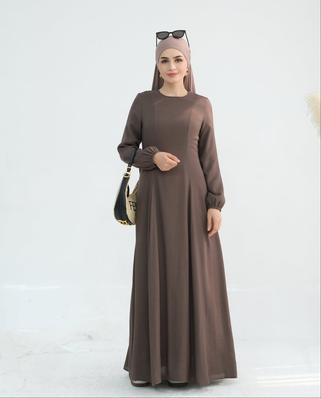 Get trendy with Isabella Maxi Dress - Brown - Dresses available at Voilee NY. Grab yours for $59.90 today!