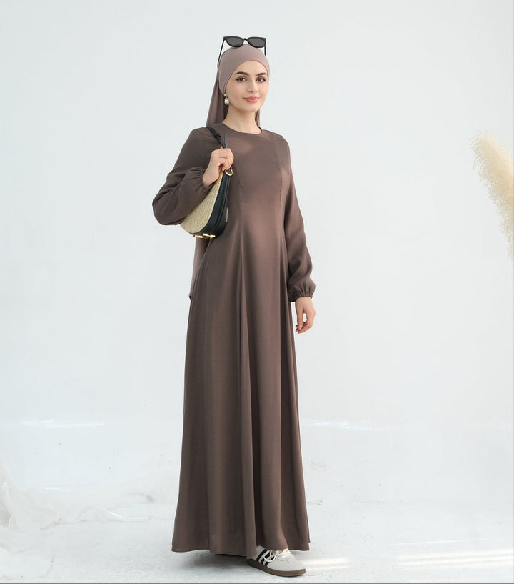 Get trendy with Isabella Maxi Dress - Brown - Dresses available at Voilee NY. Grab yours for $59.90 today!