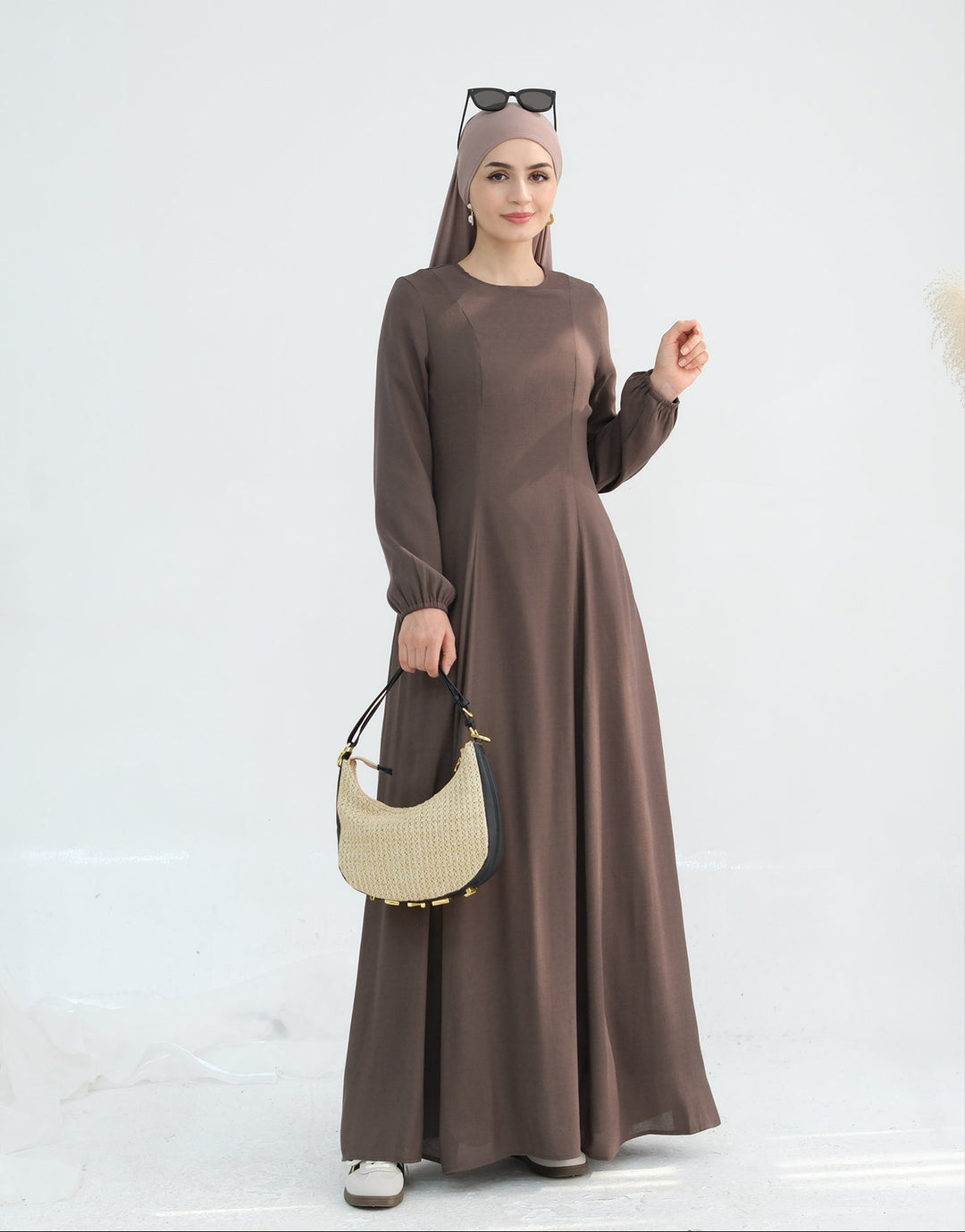 Get trendy with Isabella Maxi Dress - Brown - Dresses available at Voilee NY. Grab yours for $59.90 today!