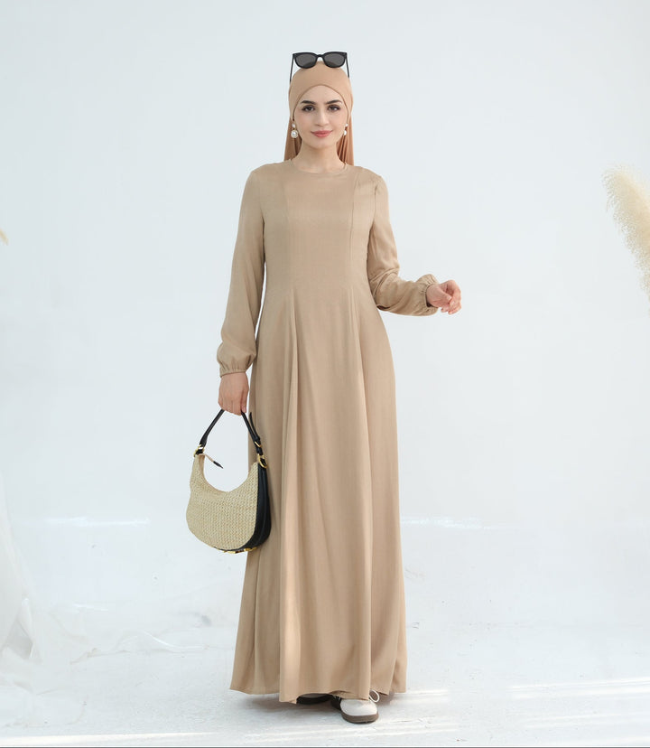 Get trendy with Isabella Maxi Dress - Camel - Dresses available at Voilee NY. Grab yours for $59.90 today!