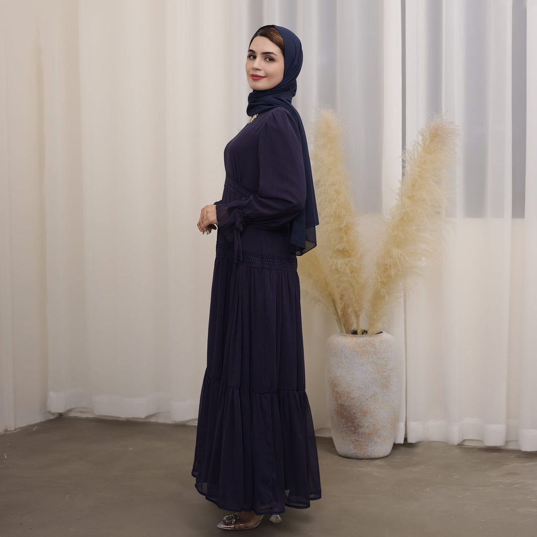 Get trendy with Dalila Maxi Dress - Navy - Dresses available at Voilee NY. Grab yours for $79.99 today!