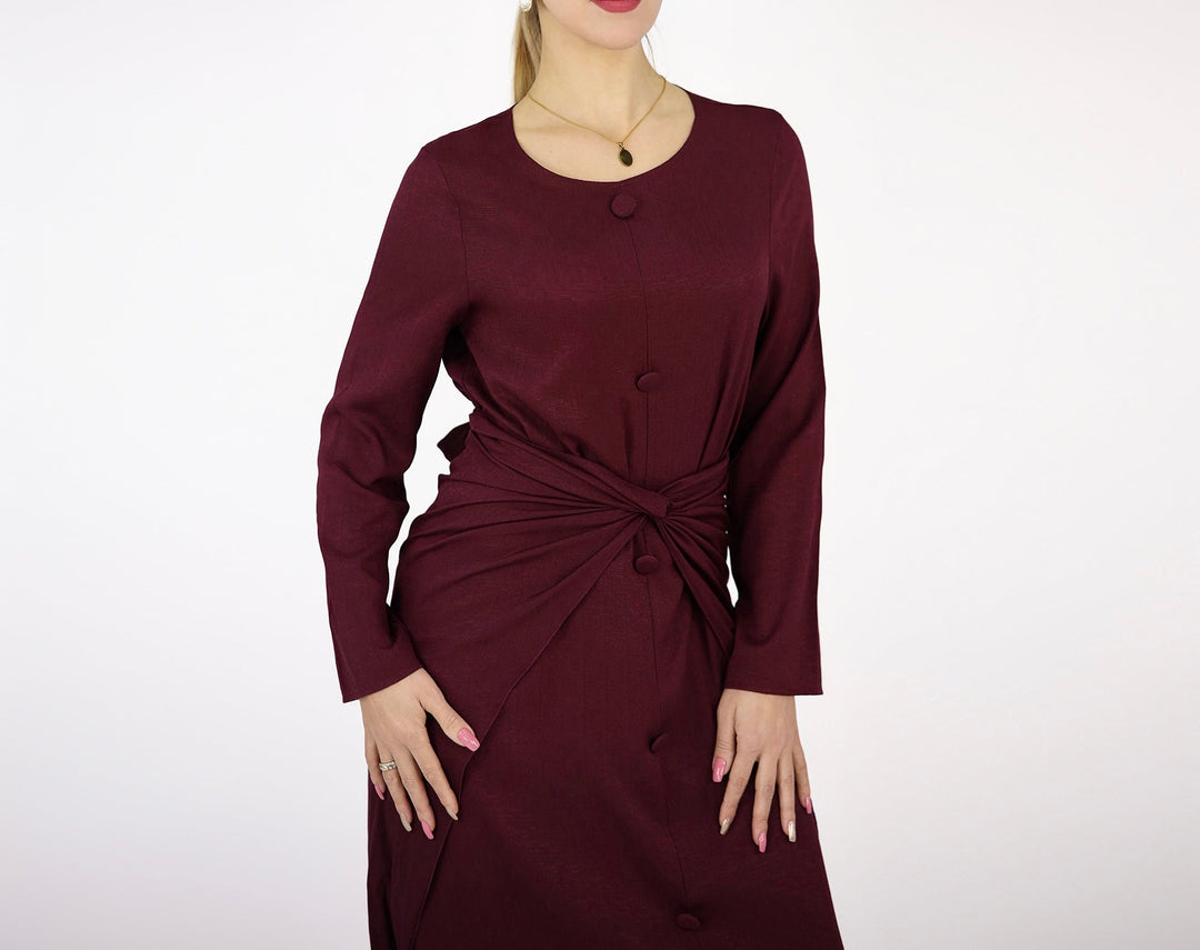 Get trendy with Cecille 3-piece Set - Berry - Dresses available at Voilee NY. Grab yours for $99.90 today!