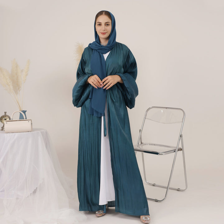 Get trendy with Meena Abaya Set - Teal - Dresses available at Voilee NY. Grab yours for $89.90 today!