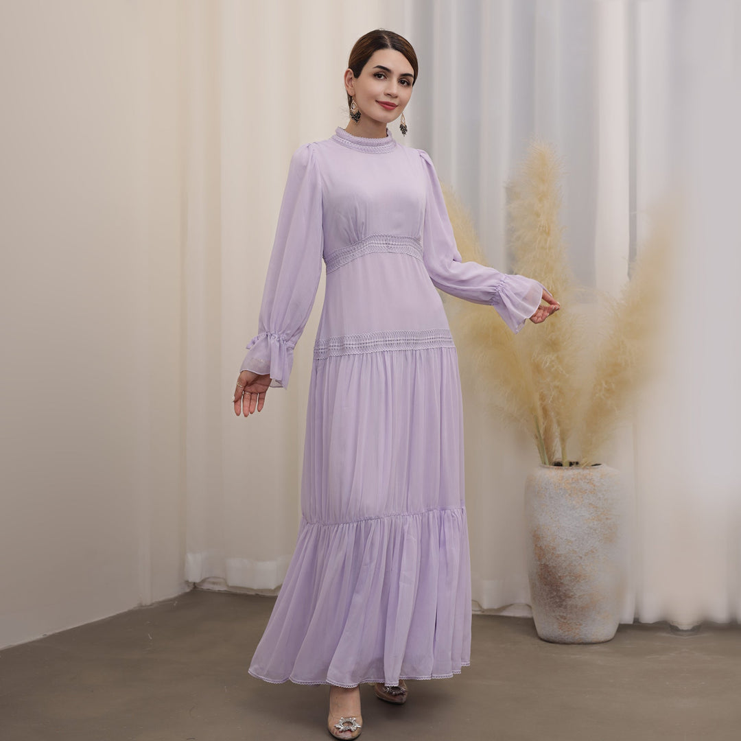 Get trendy with Dalila Maxi Dress - Lavender - Dresses available at Voilee NY. Grab yours for $79.99 today!