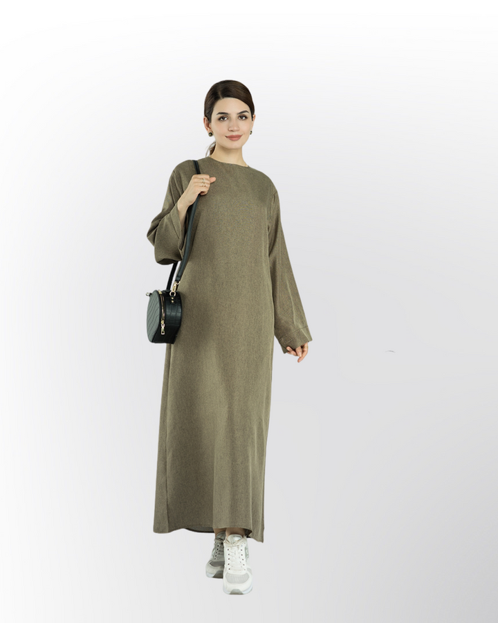 Get trendy with Elora Linen Set - Taupe - Dresses available at Voilee NY. Grab yours for $99.90 today!