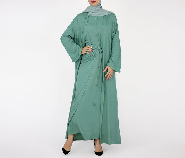 Get trendy with Cecille 3-piece Set - Mint - Dresses available at Voilee NY. Grab yours for $99.90 today!