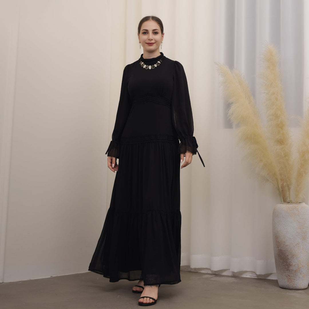 Dalila Maxi Dress - Black Dresses from Voilee NY