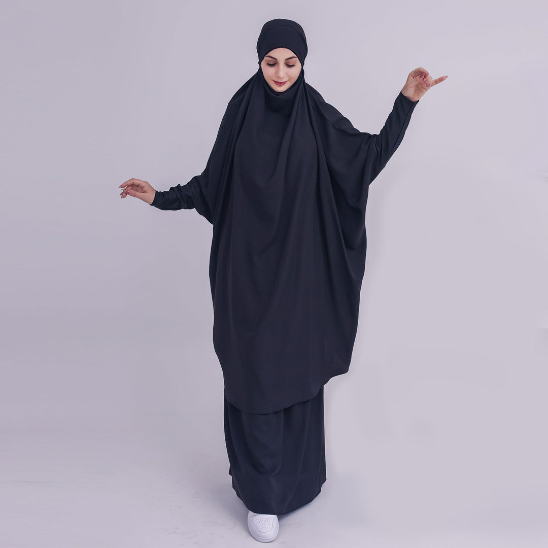 Get trendy with 2-piece Amira Jilbab - Black - Skirts available at Voilee NY. Grab yours for $74.90 today!