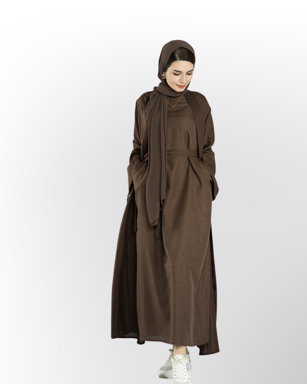 Get trendy with Elora Linen Set - Brown - Dresses available at Voilee NY. Grab yours for $99.90 today!