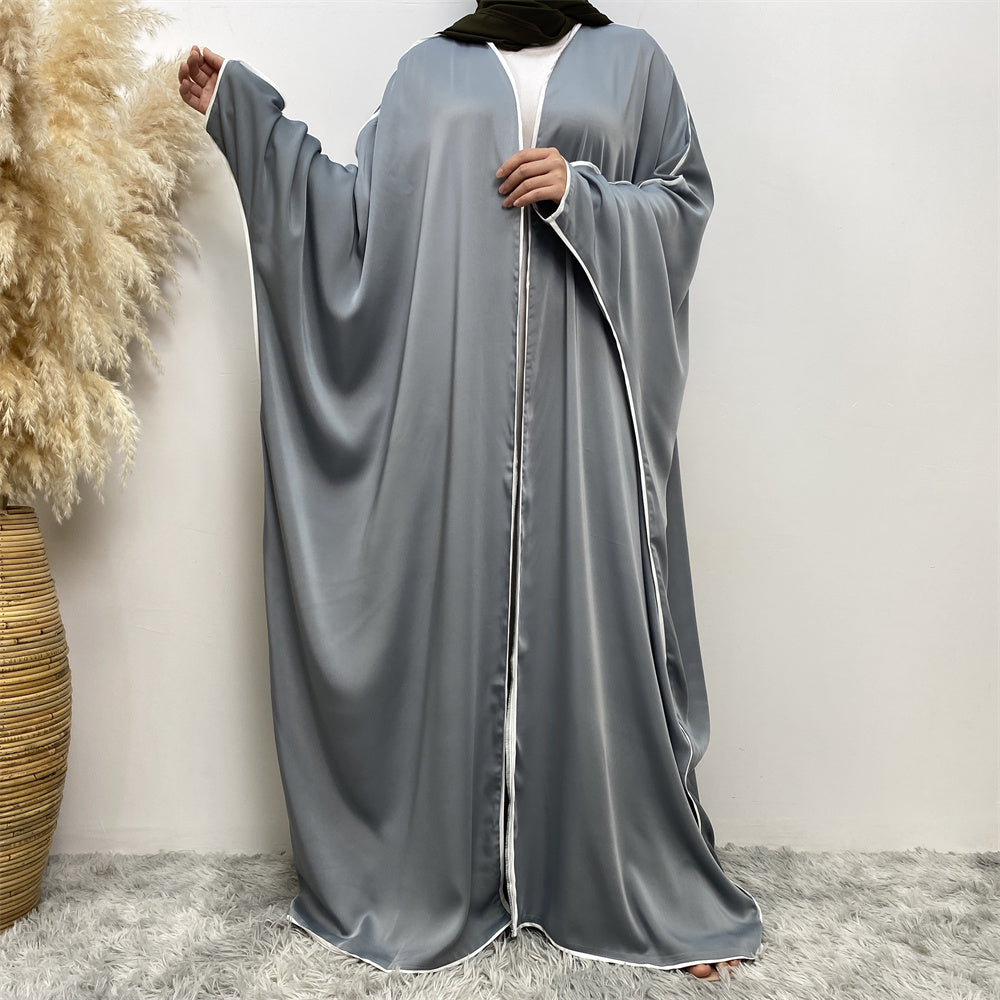 Bisht 2-piece Abaya Set - Slate Dresses from Voilee NY