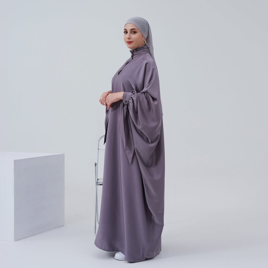 Get trendy with Nora Abaya - Purple Gray - Dresses available at Voilee NY. Grab yours for $60 today!