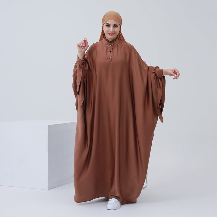 Get trendy with Nora Abaya - Brown - Dresses available at Voilee NY. Grab yours for $60 today!