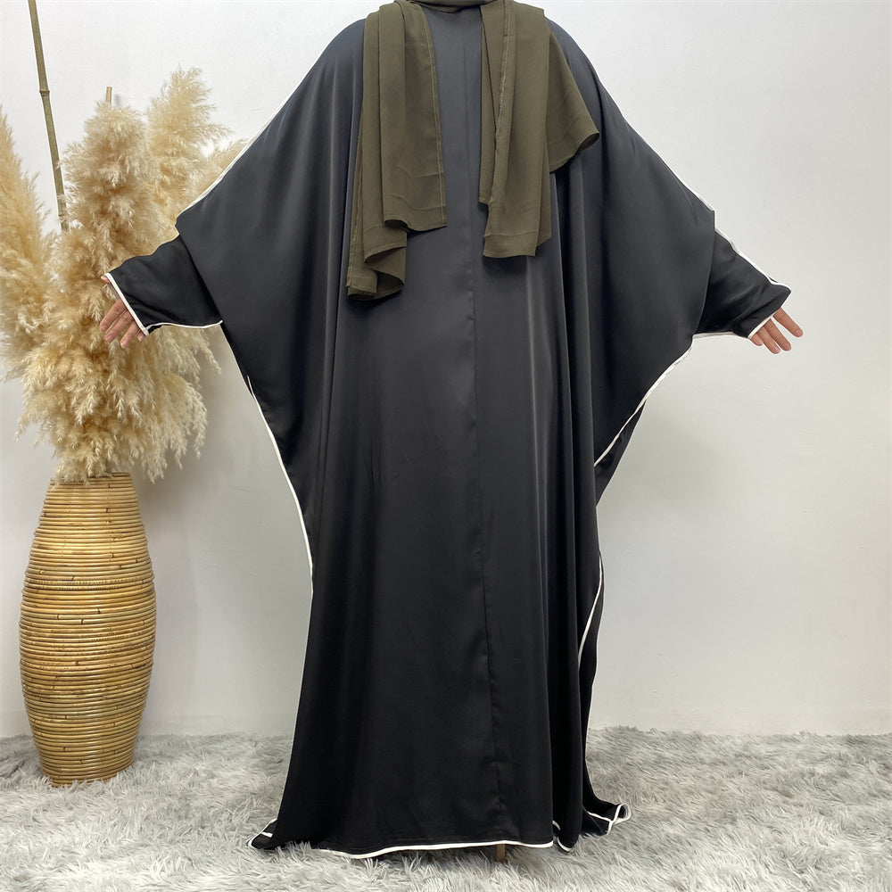 Get trendy with Bisht 2-piece Abaya Set - Black - Dresses available at Voilee NY. Grab yours for $49.90 today!