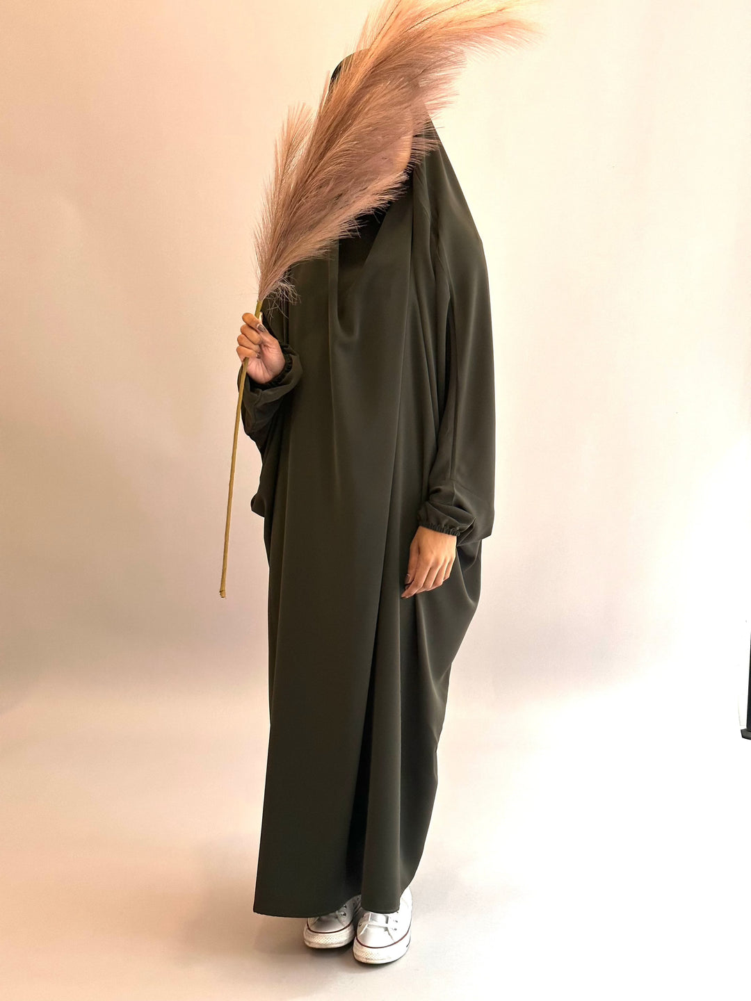 Sarah Niqab Jilbab - Olive Green  from Voilee NY