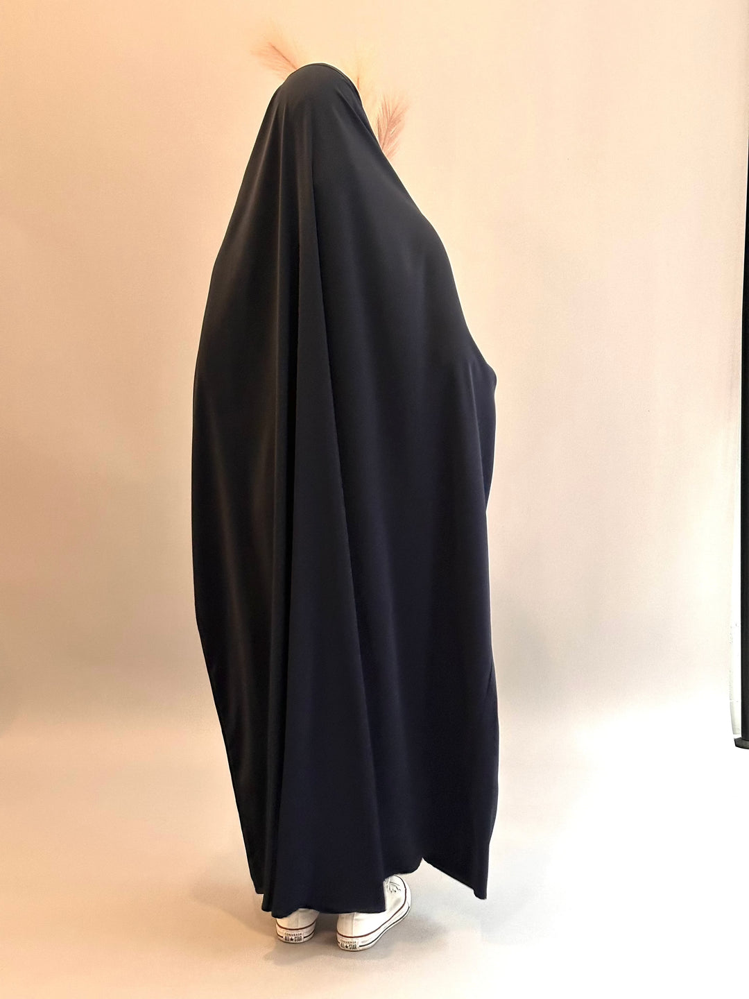 Get trendy with Sarah Niqab Jilbab - Navy -  available at Voilee NY. Grab yours for $17.99 today!