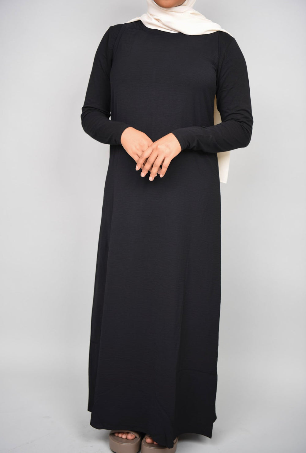 Get trendy with Mariya 2-piece Jilbab - Black -  available at Voilee NY. Grab yours for $34.99 today!