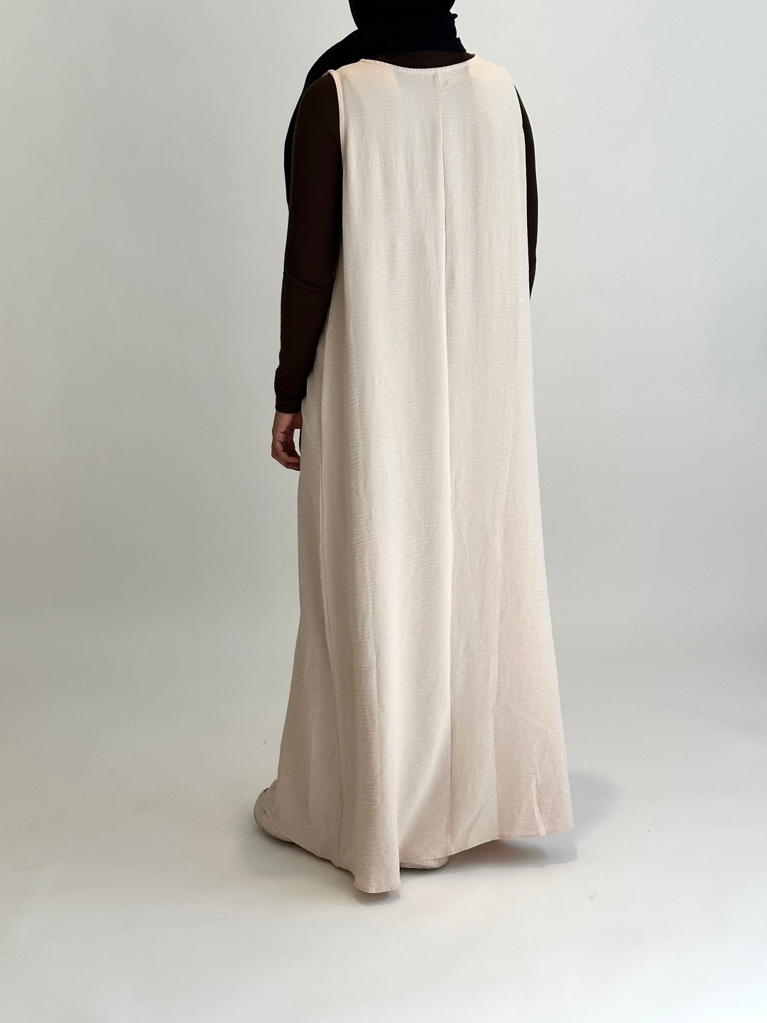 Get trendy with Mariya 2-piece Jilbab - Beige -  available at Voilee NY. Grab yours for $34.99 today!