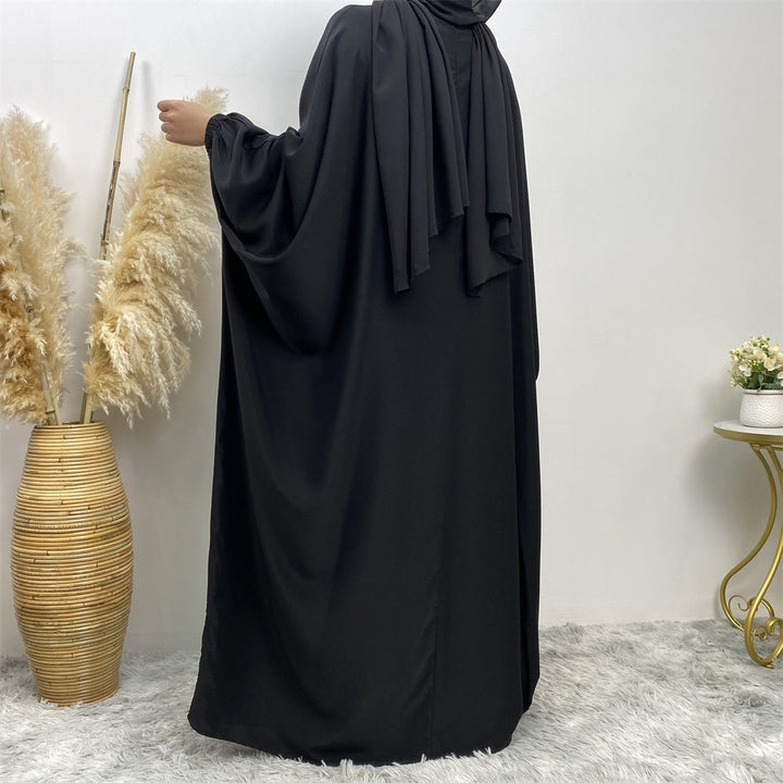 Get trendy with Larissa Butterfly Abaya - Black -  available at Voilee NY. Grab yours for $59.99 today!