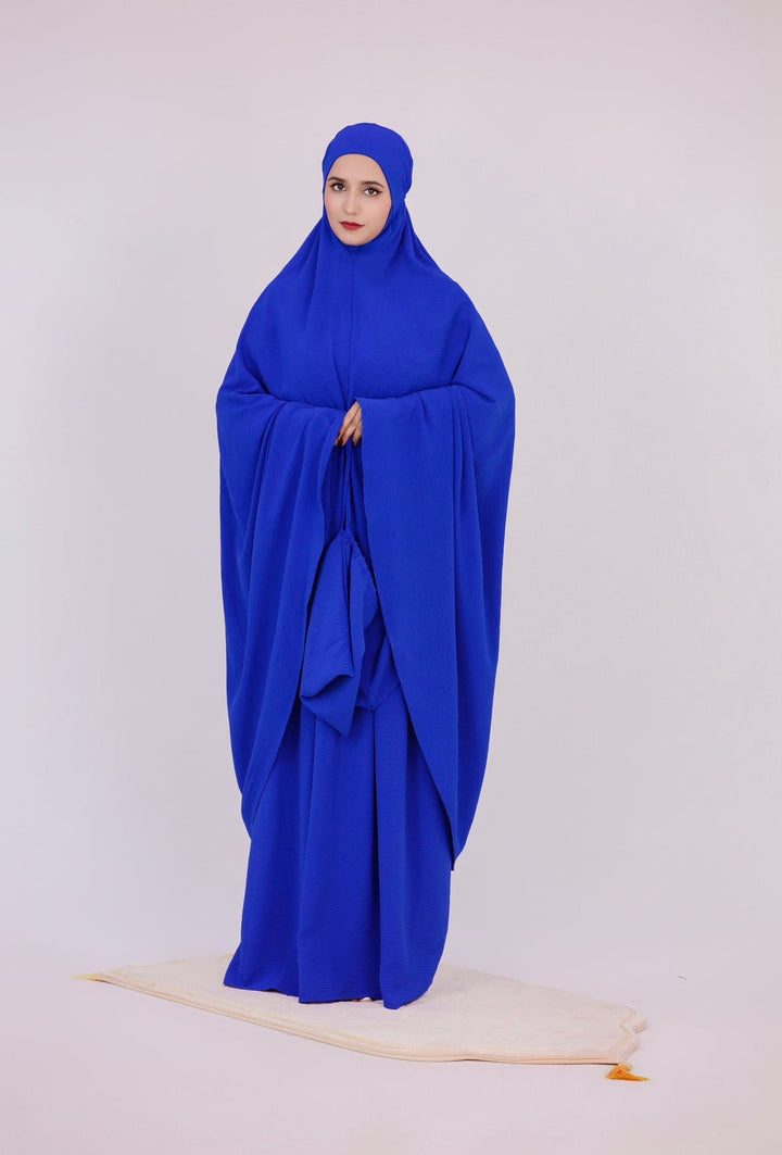 Get trendy with Textured Prayer Set - Azure - Skirts available at Voilee NY. Grab yours for $55 today!