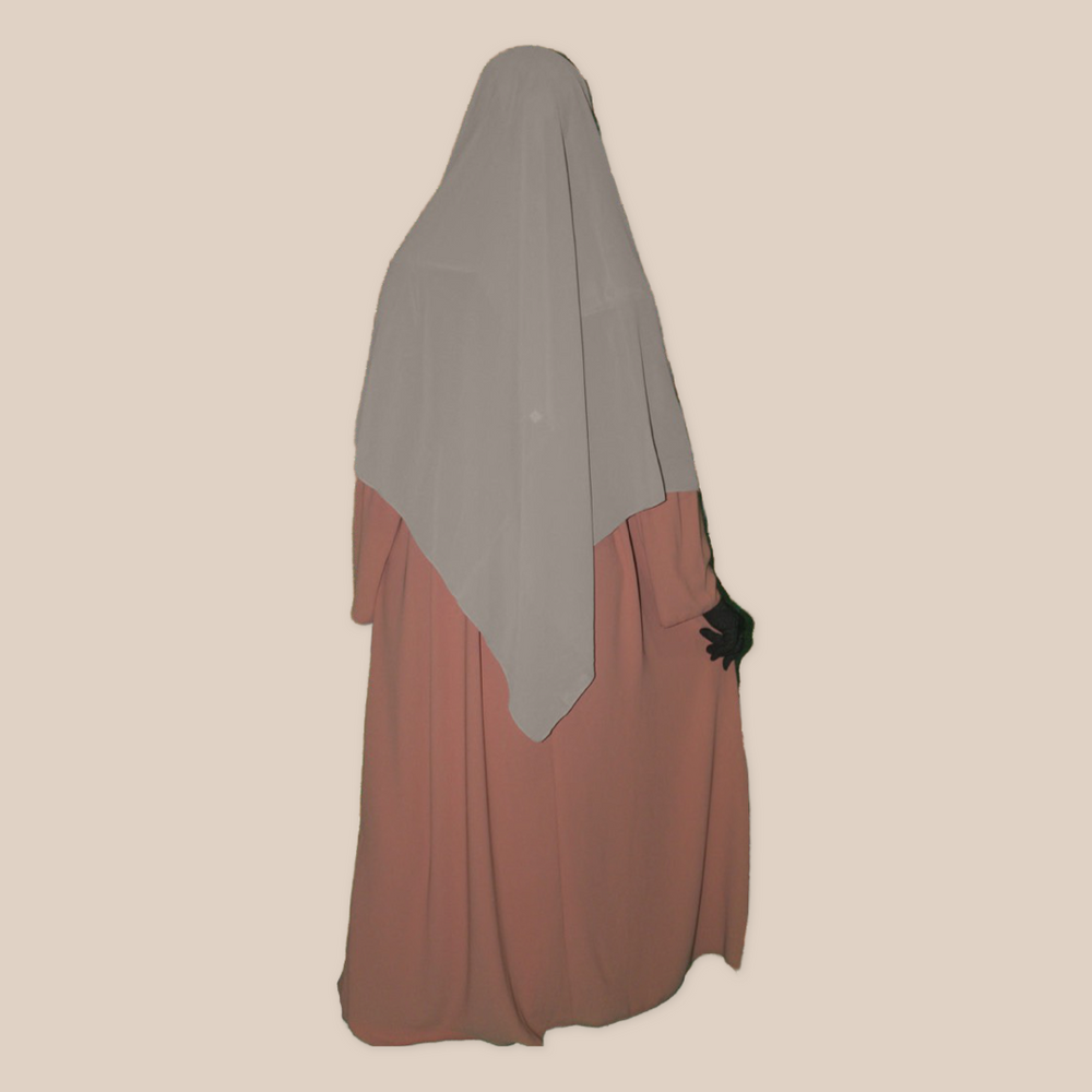 XL Square Hijab - Light Gray  from Voilee NY