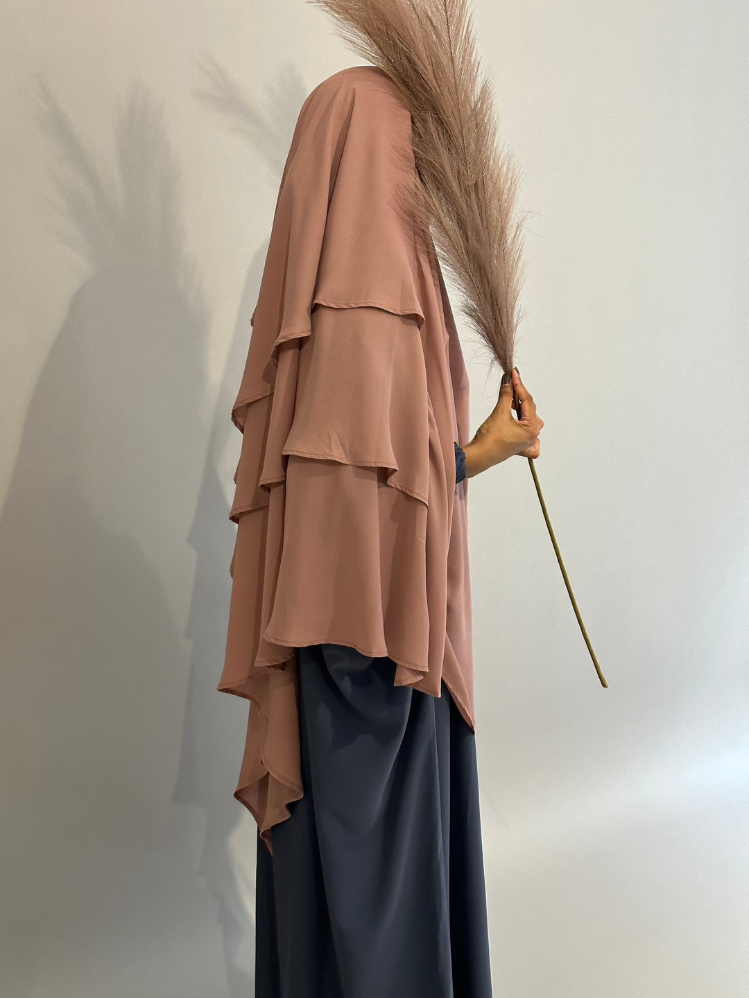 3-layer Khimar - Dusty Pink  from Voilee NY