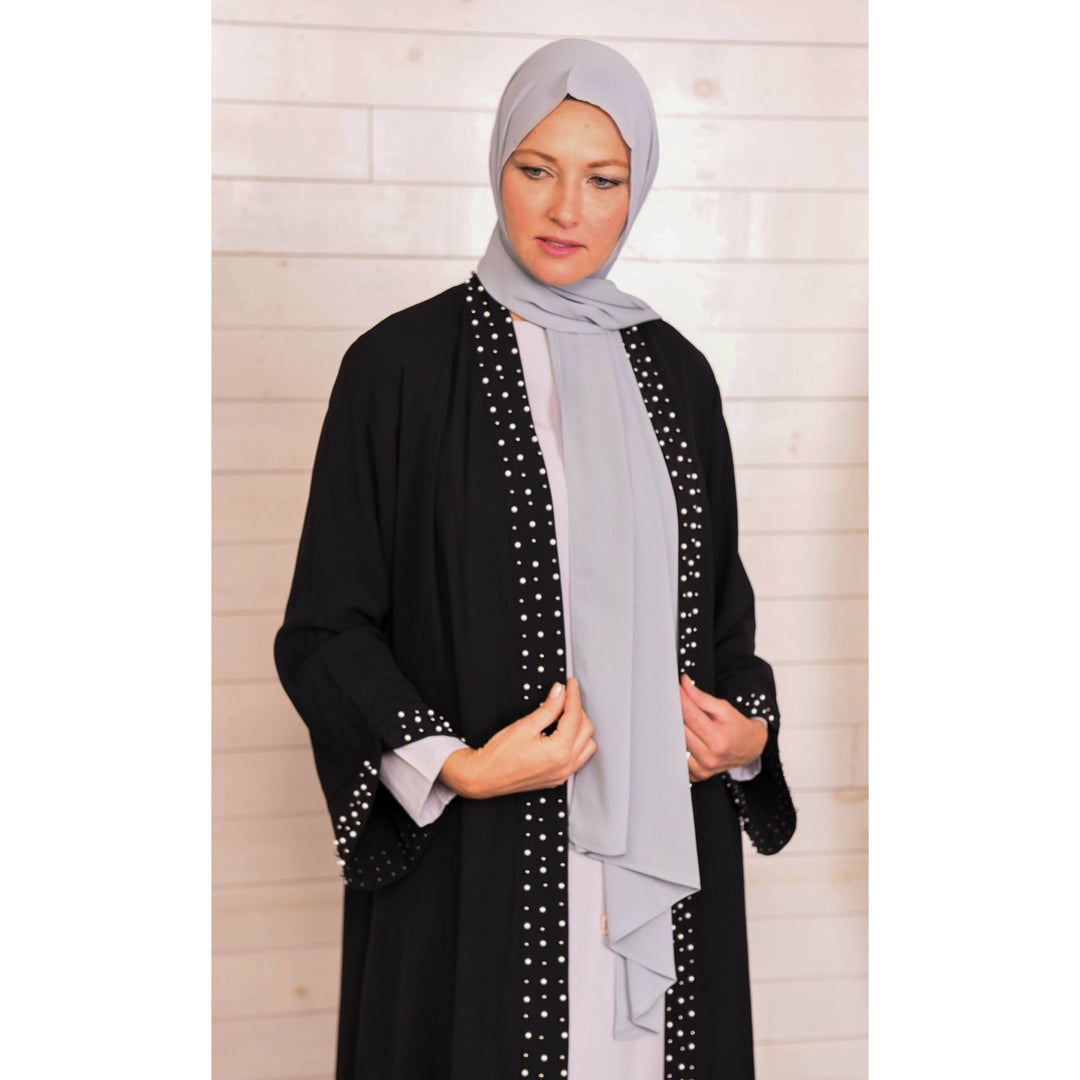Get trendy with Miyuki Abaya - Black -  available at Voilee NY. Grab yours for $54.99 today!