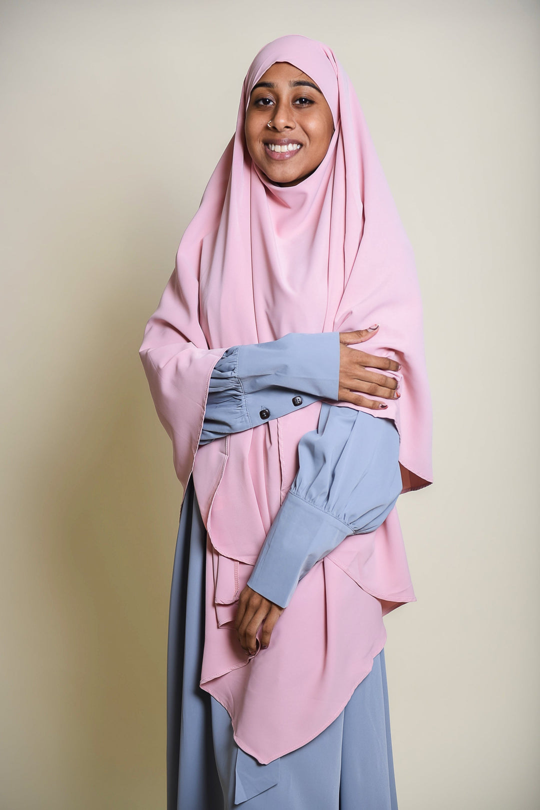 Get trendy with Diamond Khimar Pink -  available at Voilee NY. Grab yours for $34.99 today!