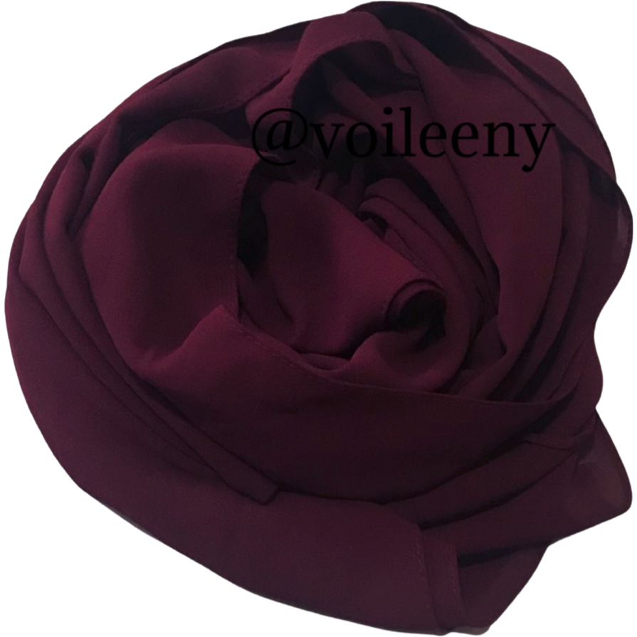 XL Square Hijab - Berry  from Voilee NY