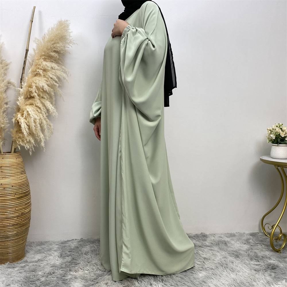 Get trendy with Larissa Butterfly Abaya - Mint -  available at Voilee NY. Grab yours for $59.99 today!