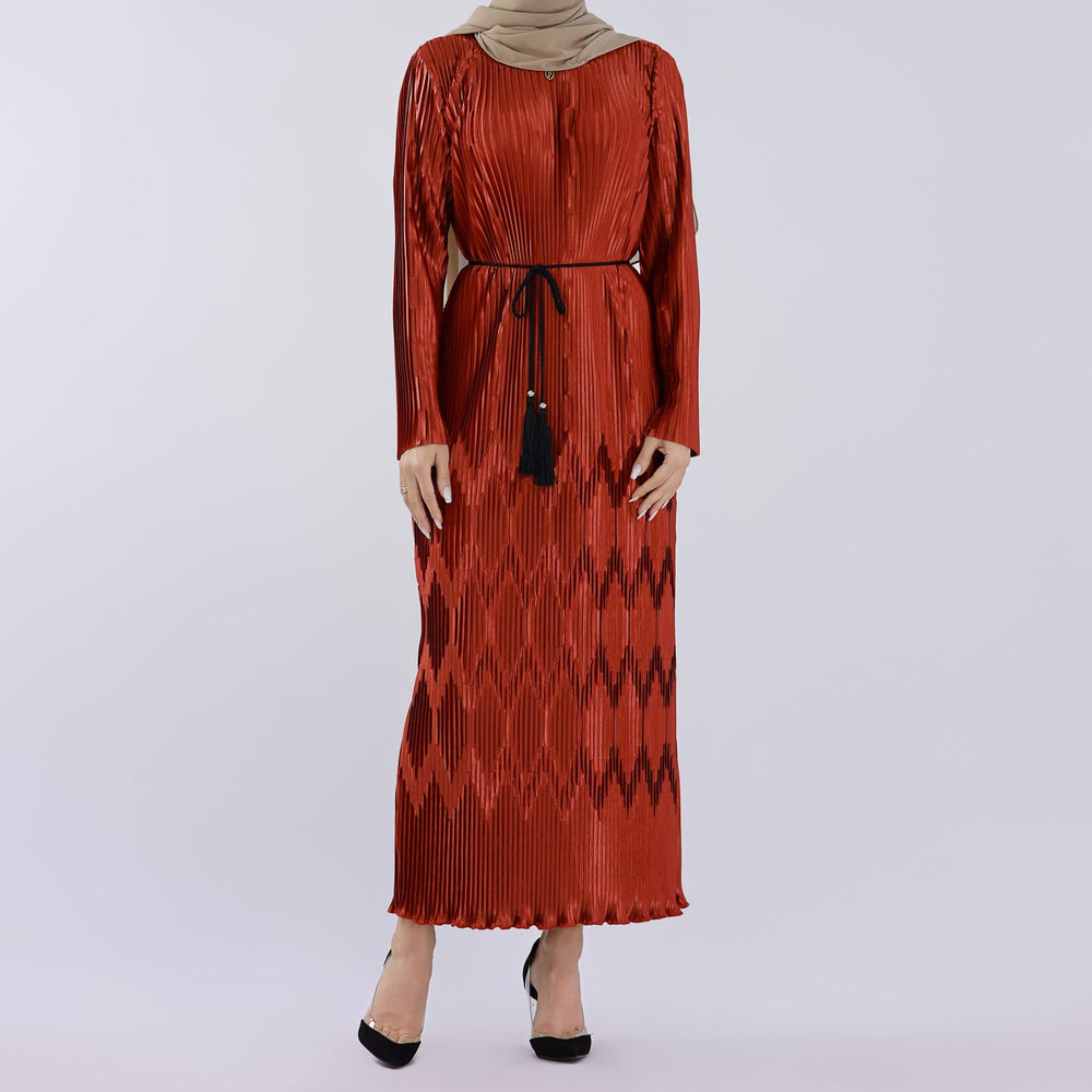 Deema 2-Piece Abaya Set - Scarlet Dresses from Voilee NY