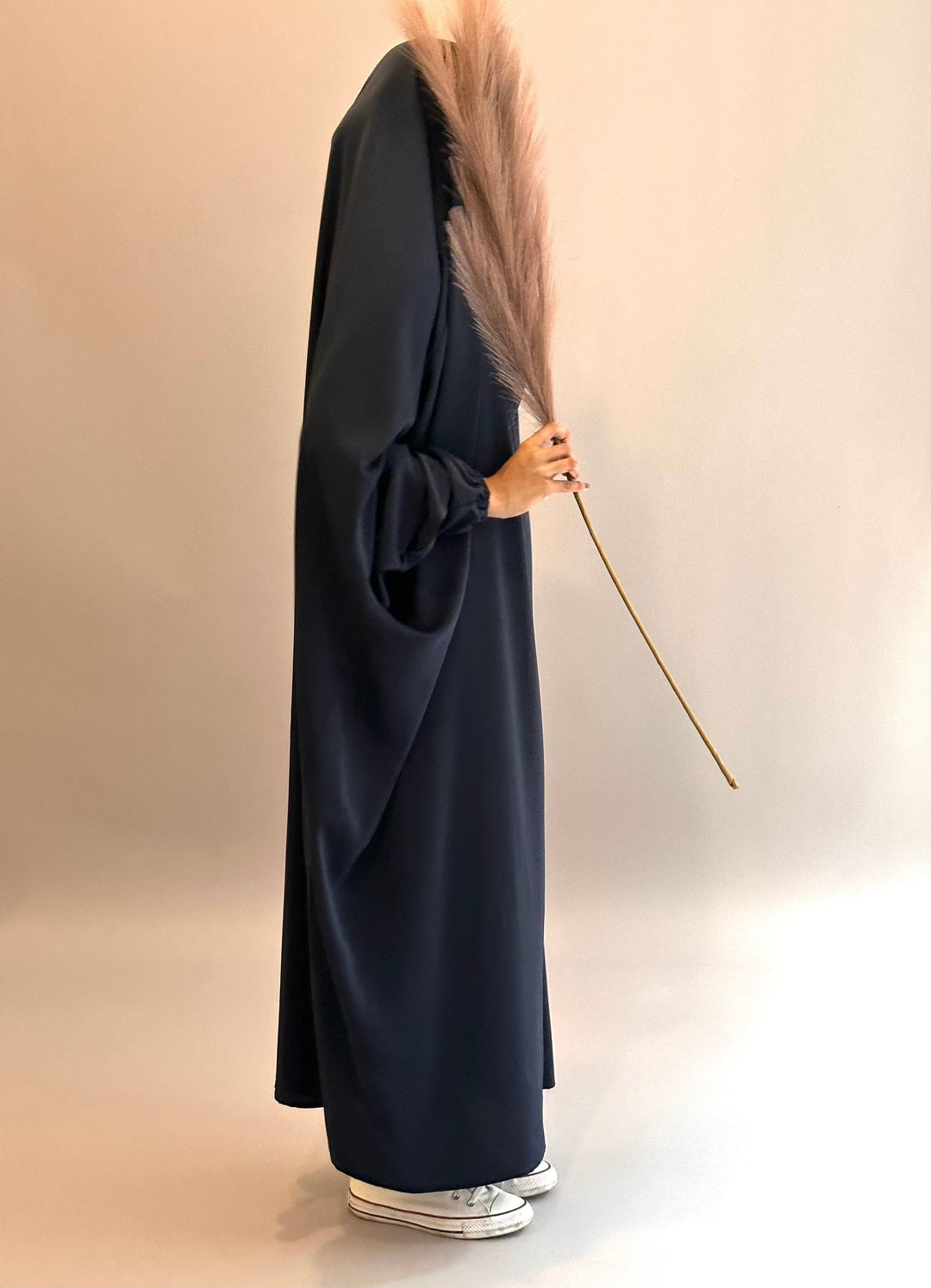 Get trendy with Sarah Niqab Jilbab - Navy -  available at Voilee NY. Grab yours for $17.99 today!