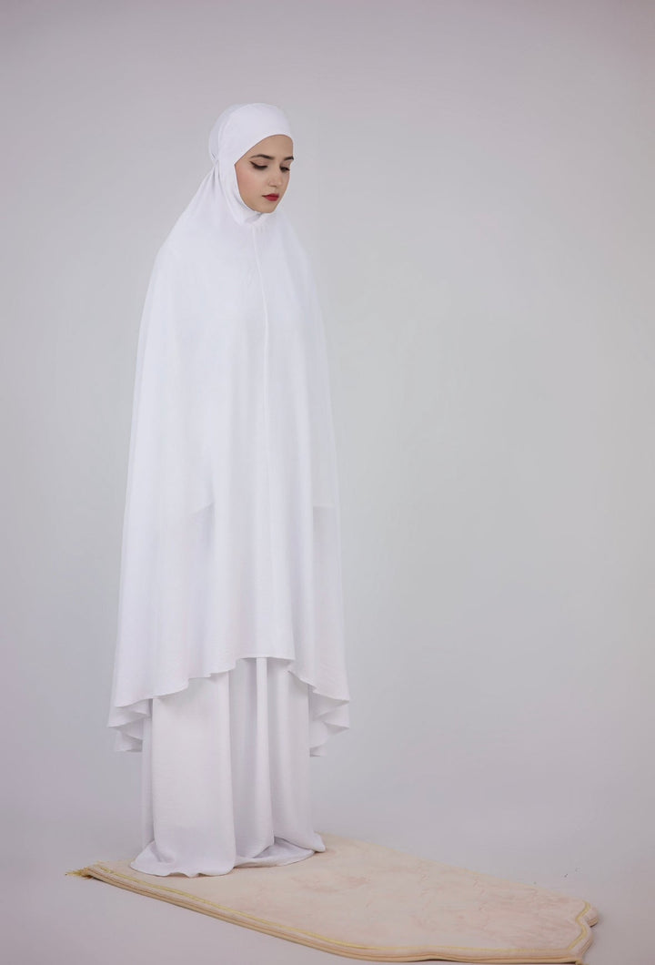 Get trendy with Textured Prayer Set - White - Skirts available at Voilee NY. Grab yours for $55 today!